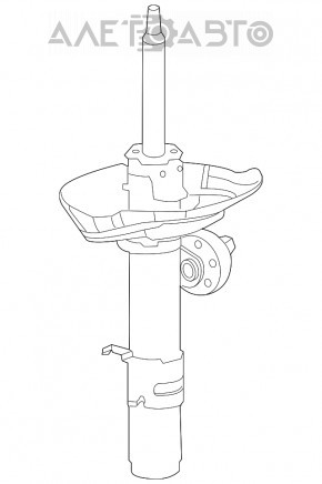 Amortizorul frontal stânga Honda Accord 13-15 3.5