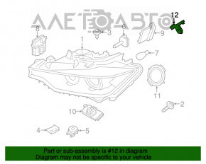 Suport faruri dreapta sus BMW 3 F30 12-18 nou OEM original