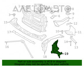 Окуляр фары левый BMW X1 F48 16-22