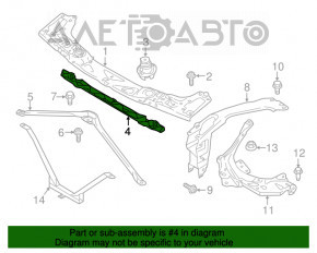 Накладка радиатора верх BMW X1 F48 16-22 B46