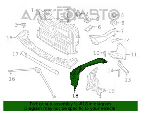 Ресничка телевизора левая BMW X1 F48 16-22 новый OEM оригинал