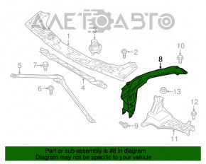 Ресничка телевизора правая BMW X1 F48 16-22 OEM