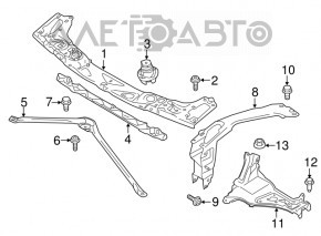 Ресничка телевизора правая BMW X1 F48 16-22 OEM