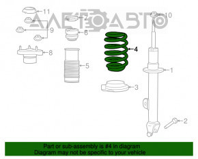 Arcul de suspensie din față dreapta Dodge Challenger 09 - tip 1