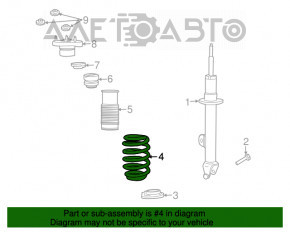 Arcul de suspensie din față dreapta Dodge Challenger 09 - tip 2