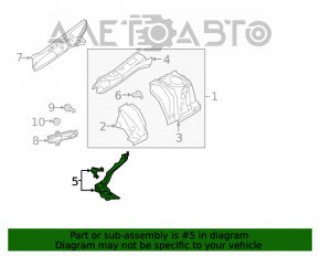 Suportul longarului drept Subaru Forester 19- SK