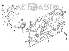 Motorul ventilatorului de răcire dreapta pentru Chrysler 300 11-