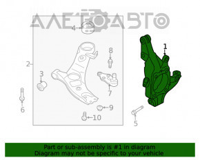 Capacul frontal stânga Hyundai Santa FE 19-20 AWD