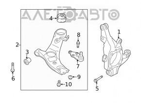 Capacul frontal stânga Hyundai Santa FE 19-20 AWD