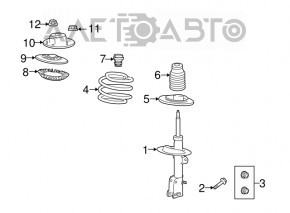 Suport amortizor fata dreapta Dodge Journey 11 - nou original OEM