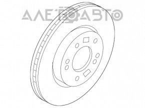 Disc frana fata dreapta Hyundai Veloster 12-17 nou original OEM