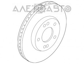 Placă de frână față stânga Kia Niro 17-22 HEV, PHEV 280/22mm