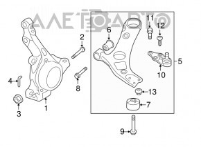 Axa fata stanga Kia Optima 11-13 hibrid nou original OEM