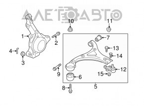 Axa fata dreapta Kia Optima 11-13 hibrid nou original