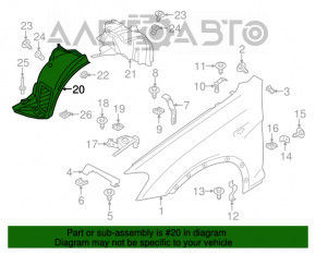 Bara de protecție față stânga, partea din față a BMW X3 F25 11-17, nouă, originală OEM