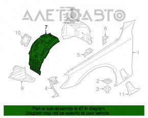 Bara de protecție față stânga față BMW 7 G11 G12 16-19