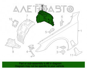 Подкрылок передний левый задняя часть BMW 7 G11 G12 16-22