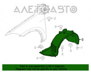 Bara de protecție față dreapta BMW X1 F48 16-22 nouă, originală OEM