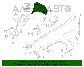 Bara de protecție față dreapta spate pentru BMW X3 G01 18-21