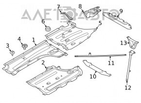 Protecția rezonatorului BMW X3 G01 18-21