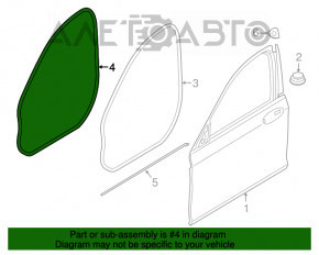 Garnitura de etanșare a ușii, dreapta față, BMW 5 G30 17-23