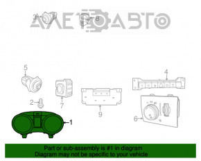 Panoul de instrumente al Dodge Durango 12 5.7 73K