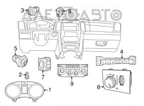 Panoul de instrumente al Dodge Durango 12 5.7