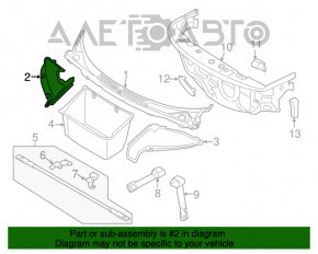 Capota portbagajului din față dreapta BMW i3 14-20 nou OEM original