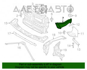 Воздуховод тормозного диска передний левый BMW X1 F48 16-19 B46 новый OEM оригинал