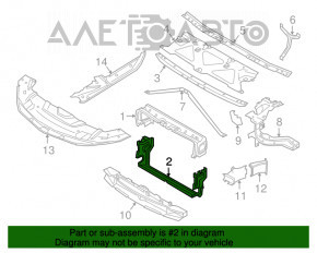 Дефлектор радиатора нижний BMW 7 G11 G12 16-19 B58