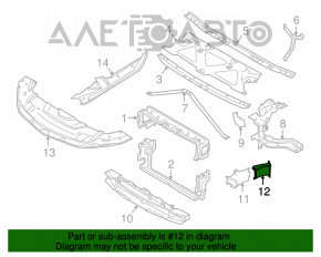 Conducta de aerisire a frânelor stânga spate BMW 7 G11 G12 16-19