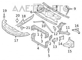 Крышка воздухоприемника BMW 7 G11 G12 16-22 B58 новый OEM оригинал