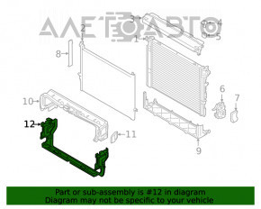 Grila radiatorului inferioară BMW 5 G30 17-21 nouă originală OEM