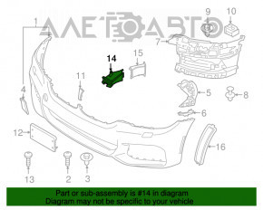 Conducta de aerisire a frânelor dreapta față pentru BMW 5 G30 17-23