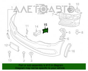 Conducta de aerisire a frânelor stânga spate pentru BMW 5 G30 17-23, nouă, originală OEM