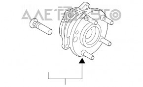 Rulment roată față dreapta Hyundai Tucson 16-20 nou aftermarket GMB