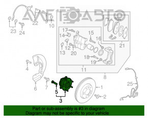 Rulment roata fata dreapta Kia Optima 16-