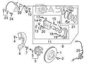 Rulment roată față stânga Hyundai Tucson 16-20