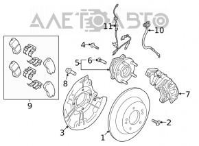 Rulment roată față stânga Hyundai Elantra AD 17-20 nou OEM original