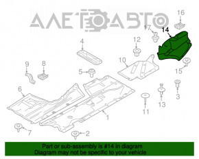 Protecție spate stânga BMW 3 F30 12-18 nou OEM original