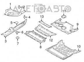 Protecție pentru bara frontală BMW 7 G11 G12 16-22 nou, neoriginal.