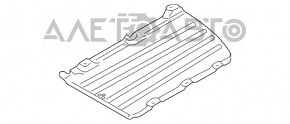 Protecția podelei medii pentru BMW 7 G11 G12 16-22 RWD, nou, neoriginal, BAPMIC.