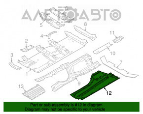 Protectie sub caroserie dreapta BMW 5 G30 17-23 rupturi