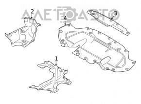 Protecție bara spate dreapta BMW 5 G30 17-23 nou OEM original