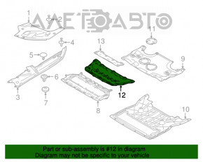 Protecția motorului BMW 7 G11 G12 16-22 față RWD