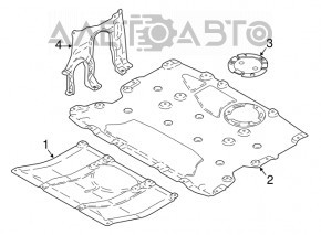 Protecția motorului față pentru BMW X3 G01 18-21, nou, original OEM