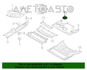 Capacul de protecție a motorului din spate pentru BMW 7 G11 G12 16-22, nou, original OEM