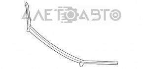 Garnitura capotei pe bara de protecție pentru BMW X1 F48 16-22, nou, original OEM