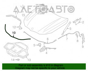 Уплотнитель капота передний BMW 5 G30 17-23 OEM