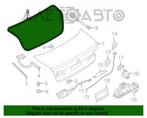 Garnitura capac portbagaj BMW 5 G30 17-23